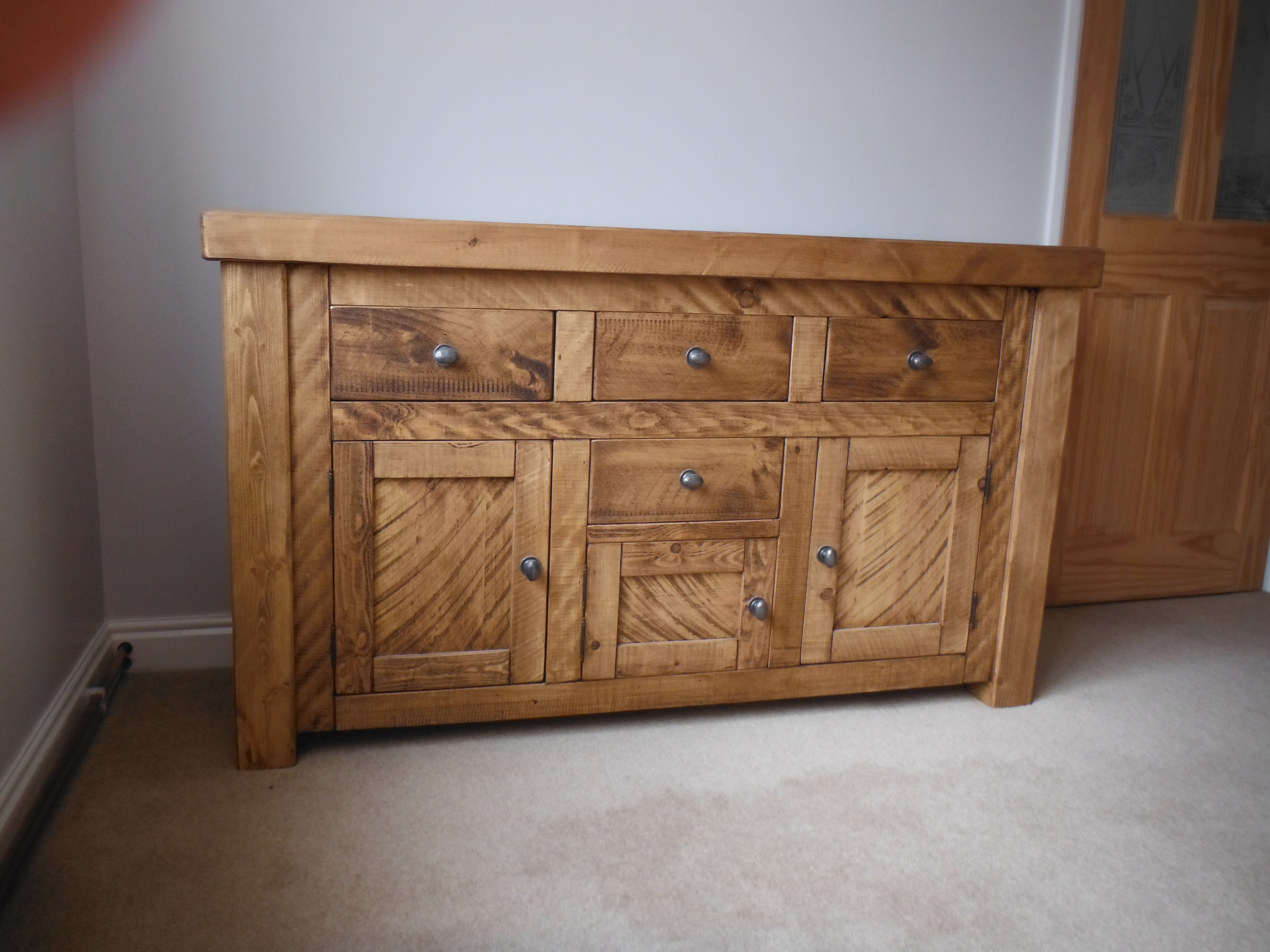 Custom Made Plank Pine Sideboard Handcrafted by Incite